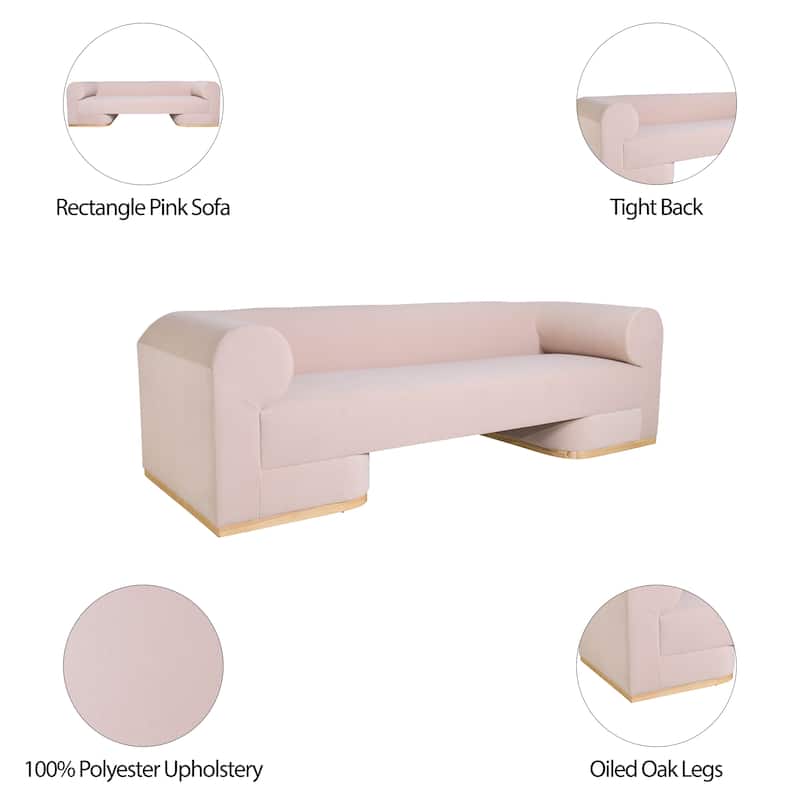 Sagebrook Home Modern Upholstered Sofa - 97" x 35" x 29"