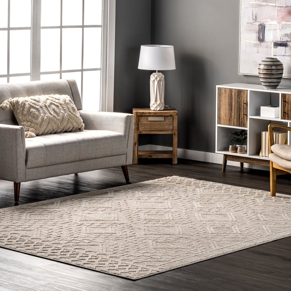 Nuloom Cameron High Low Textured Moroccan Area Rug
