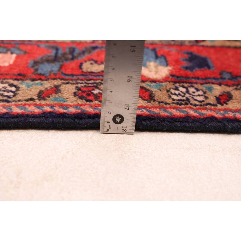 ECARPETGALLERY Hand-knotted Andelz Navy Wool Rug - 4'1 x 7'0