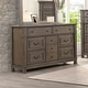 preview thumbnail 1 of 7, Furniture of America Quinlan Dark Walnut Wood 9-Drawer Dresser Dark Walnut