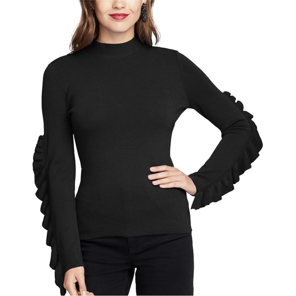 Rachel Roy Womens Ruffle-Sleeve Knit Sweater. Opens flyout.
