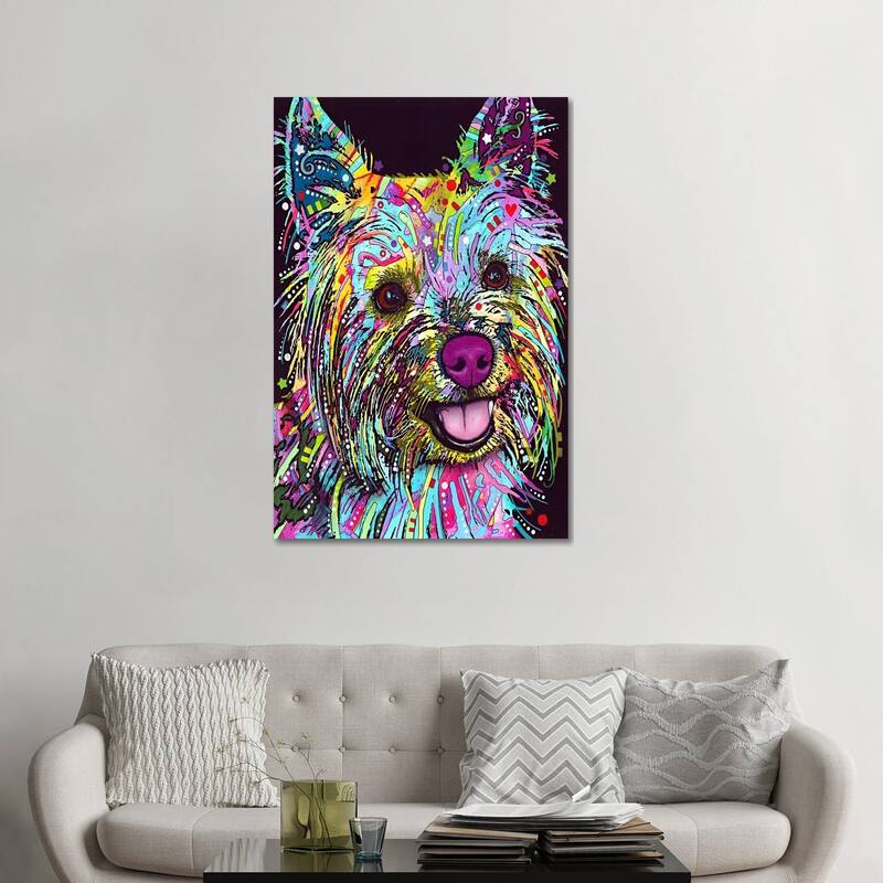 iCanvas "Yorkie" by Dean Russo Canvas Print - 48x32x1.5