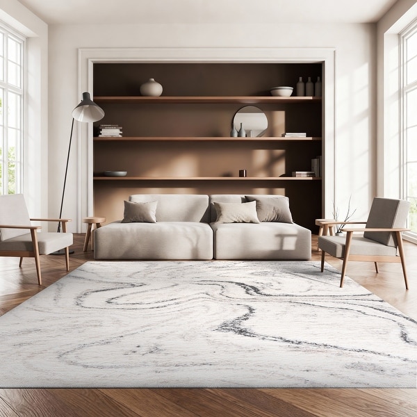 SAFAVIEH Fontana Shag Gisela Modern Abstract 2-inch Thick Rug - On
