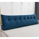 preview thumbnail 21 of 55, WOWMAX Bed Rest Wedge Reading Pillow Bolster Back Support Headboard Dark Blue