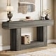 preview thumbnail 43 of 47, Farmhouse 2-Tier Entryway Table for Living Room, Hallway, Foyer Grey