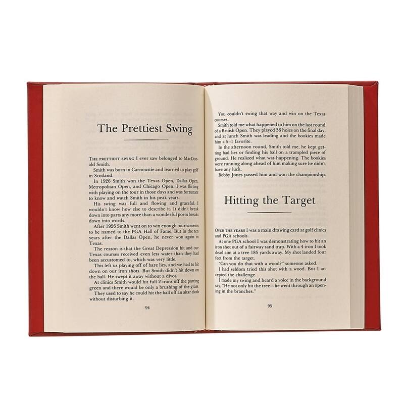 Graphic Image Harvey Penick's Little Red Coffee Table Book, Leather, Red