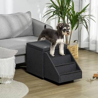 Snapshot of Ottoman Storage Crate Dog Bed With Storage And Compartment