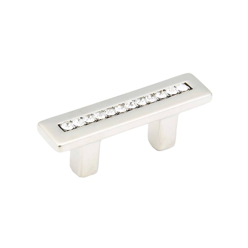 Schaub and Company SkyeVale 1-1/4" Center to Center Luxury Glam - Satin Nickel