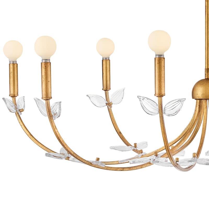 Hinkley Lighting 48288 Aliso 8 Light 42" Wide Crystal Candle Style