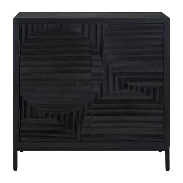 slide 2 of 5, Uttermost Beswick Black 2 Door Cabinet