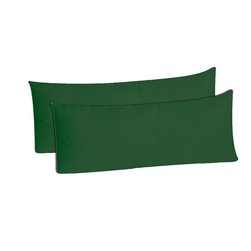 White Turkish Cotton and Microfiber Body Pillowcases (Set of 2)