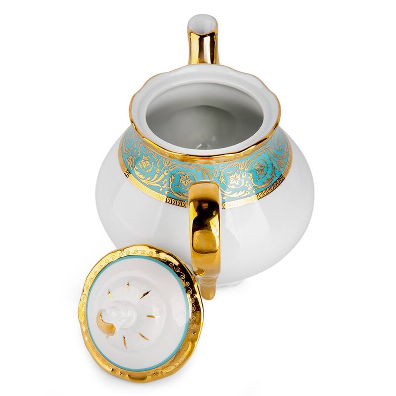 Royal Green Porcelain Tea Pot - 40.58 fl oz