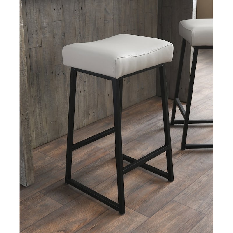 Amber 26" Counter Stool Beige (Set of 2) by Kosas Home - Seat height 26"