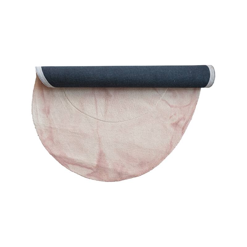 Wool and Reclaimed Cotton Organic Shaped Rug - 96.0"L x 60.0"W x 0.5"H