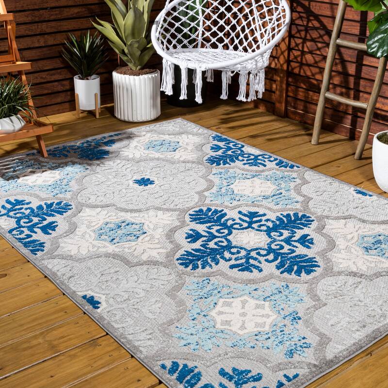 JONATHAN Y Circus Trellis High-Low Indoor/Outdoor Area Rug