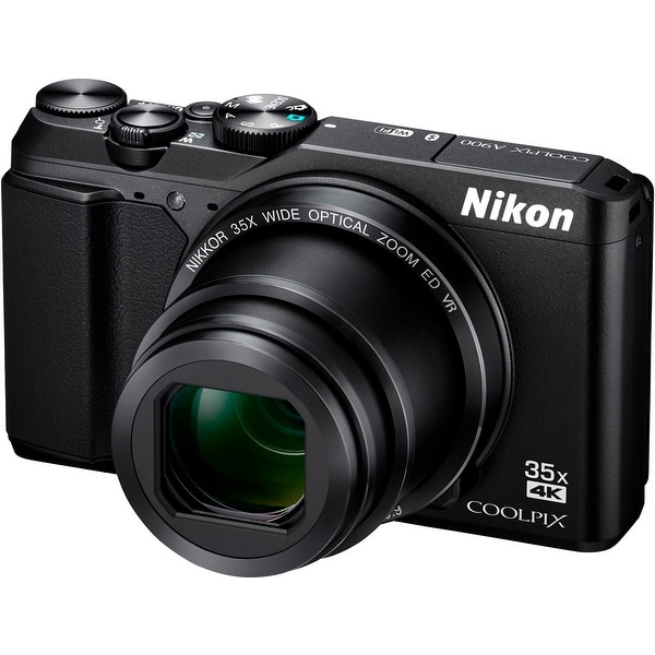 Nikon Coolpix A900 Digital Camera (Black) with 32GB Card + Kit