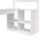 preview thumbnail 7 of 47, Twin size Loft Bed with Drawers, Cabinet, Shelves and Desk, White