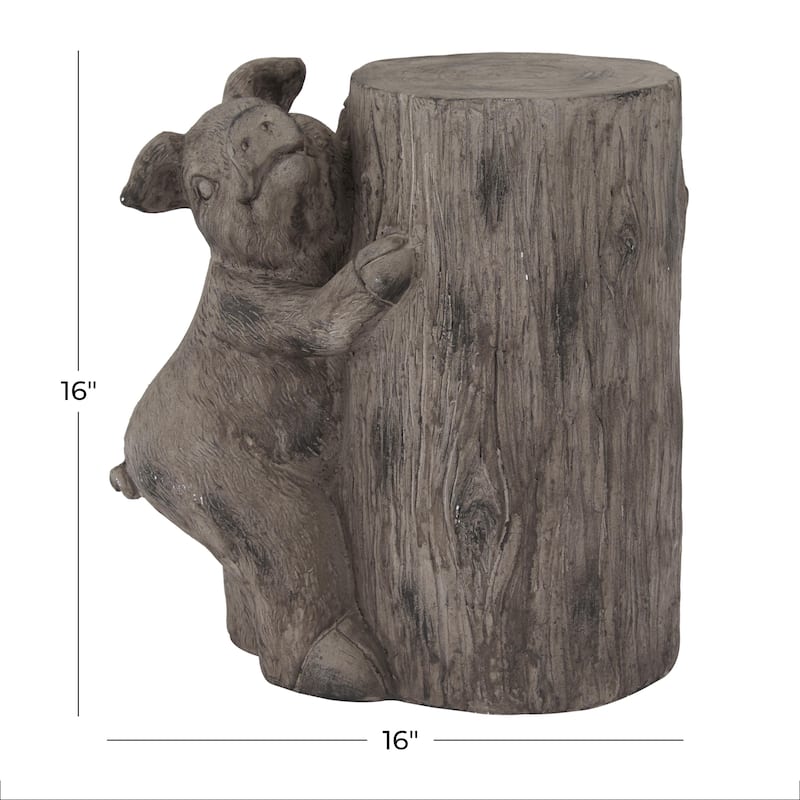 Magnesium Oxide Pig Garden Sculpture - Brown - Roche River Decor
