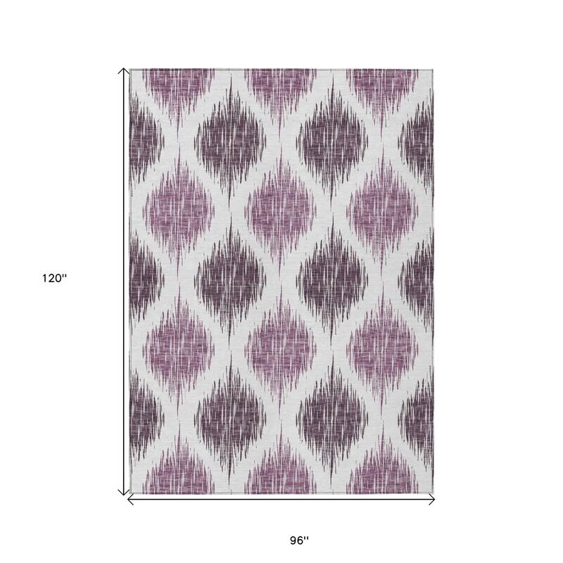 HomeRoots Ikat Transitional Rectangle Outdoor Rug