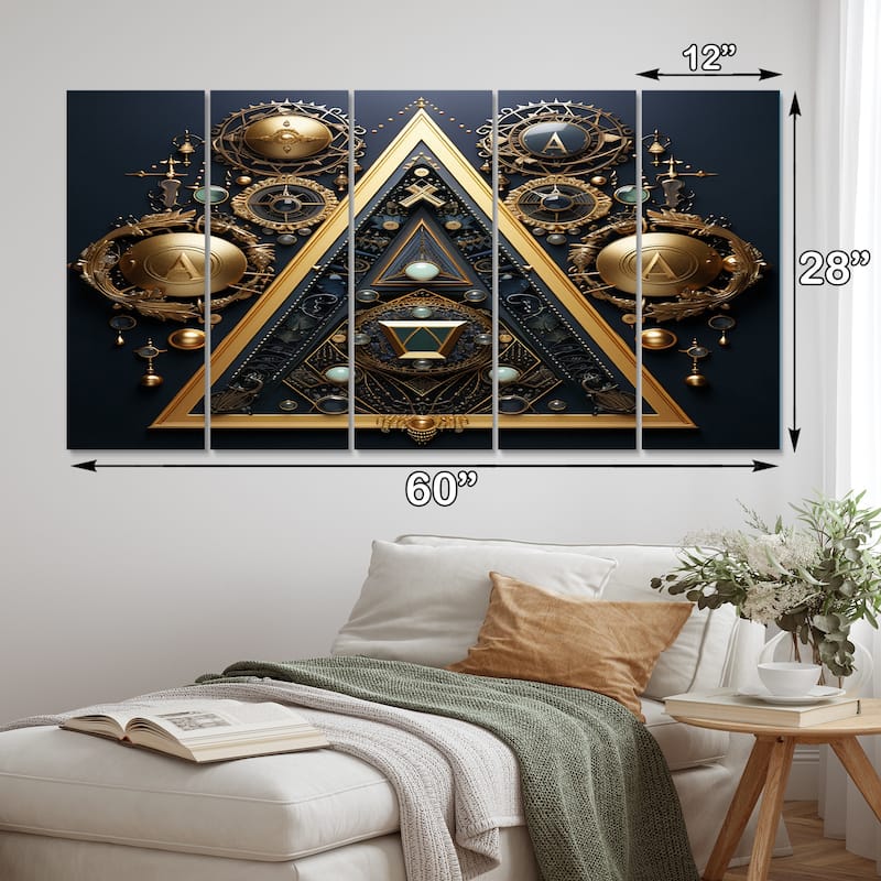 Designart "Grey Buffalo Gentle Guardians I" Animals Multipanel Wall Art Print set