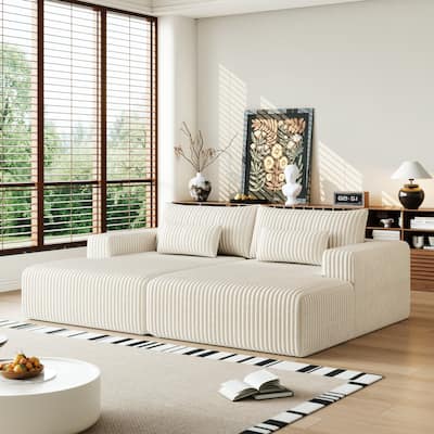 Luxury Sleeper Sofa Bed with Soft Cushion - Ultimate Comfort for Your Home
