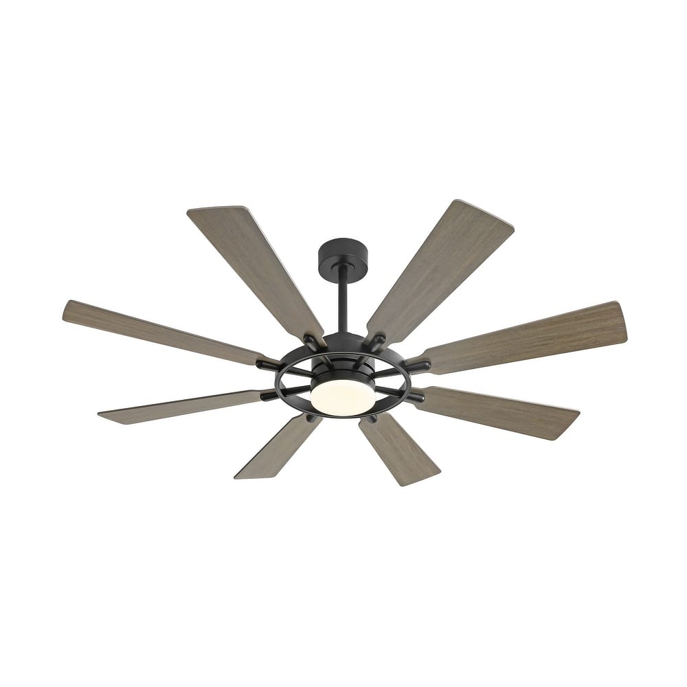 WINGBO 80-inch 8-Blades Indoor DC Motor Ceiling Fan With LED Light and Remote Control