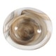 preview thumbnail 5 of 4, Allan Andrews Hand Blown Decorative Tan Sand Art Glass Bowl