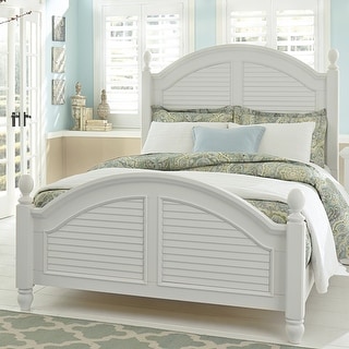Summer House I Oyster White Poster Bed - King or Queen Option