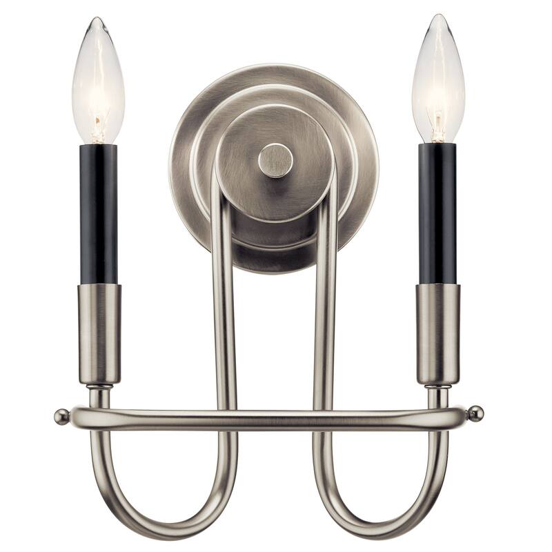 Kichler Lighting Capitol Hill 2-Light Wall Sconce Brushed Nickel