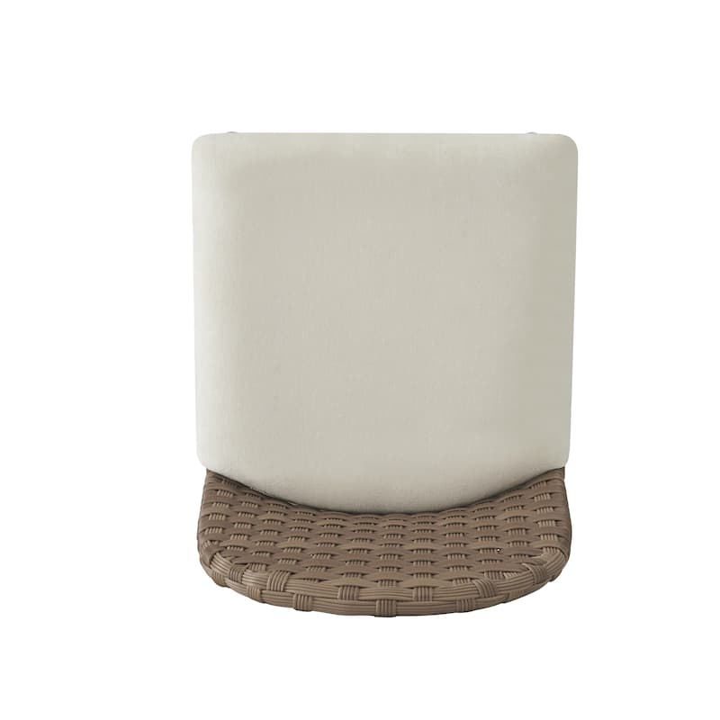 Christopher Knight Home - Esme Barstool in Iron & Rattan with Upholstered Cushion (Set of 2)