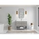 preview thumbnail 109 of 128, Willow Collections 42 x 22 Parker Single Bowl Sink Bathroom Vanity with 2 in Quartz