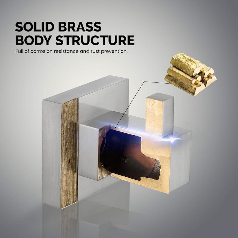 Cube 4-Piece Bathroom Hardware Set