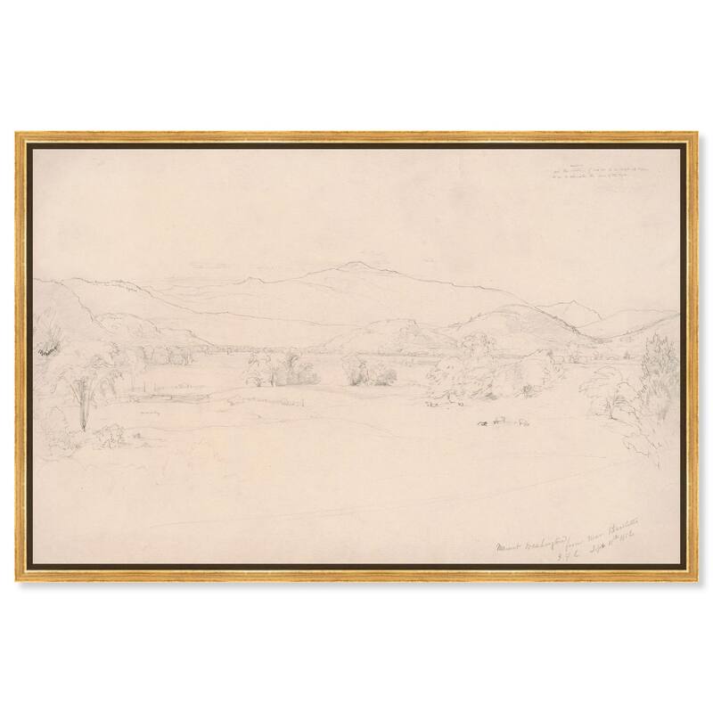 Study for View Mt. Washington Canvas by Art Remedy - 24" x 16" - Gold