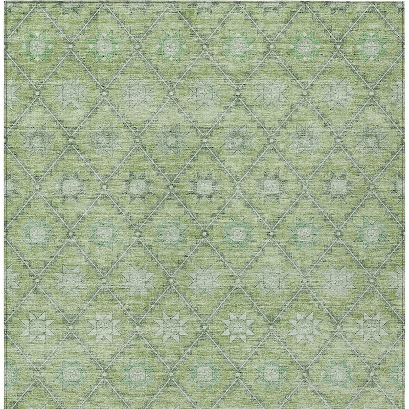 HomeRoots Floral Transitional Rectangle Outdoor Rug