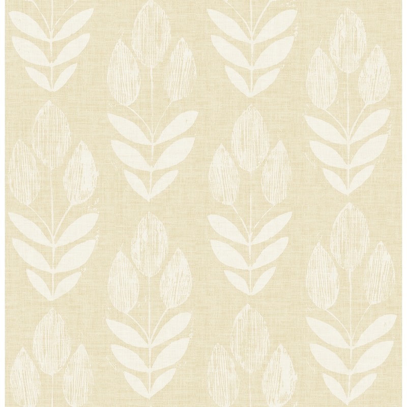 Florals & Flowers Gores Garland Light Blue Block Tulip 33' L X 20.5 W Wallpaper Roll
