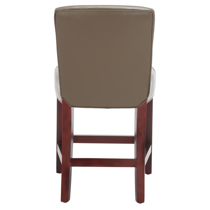 SAFAVIEH Alyson 23.8-inch Brown Counter Stool - 20.7" x 24.2" x 37" - 21Wx24Dx37H