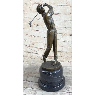 Ben Hogan Male Golfer Sports Memorabilia Golf Club Art Pga Bronze Marble Statue