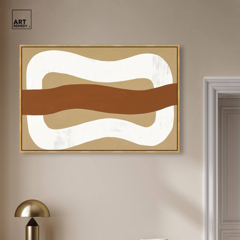 Minimal Wavy I Canvas by Art Remedy