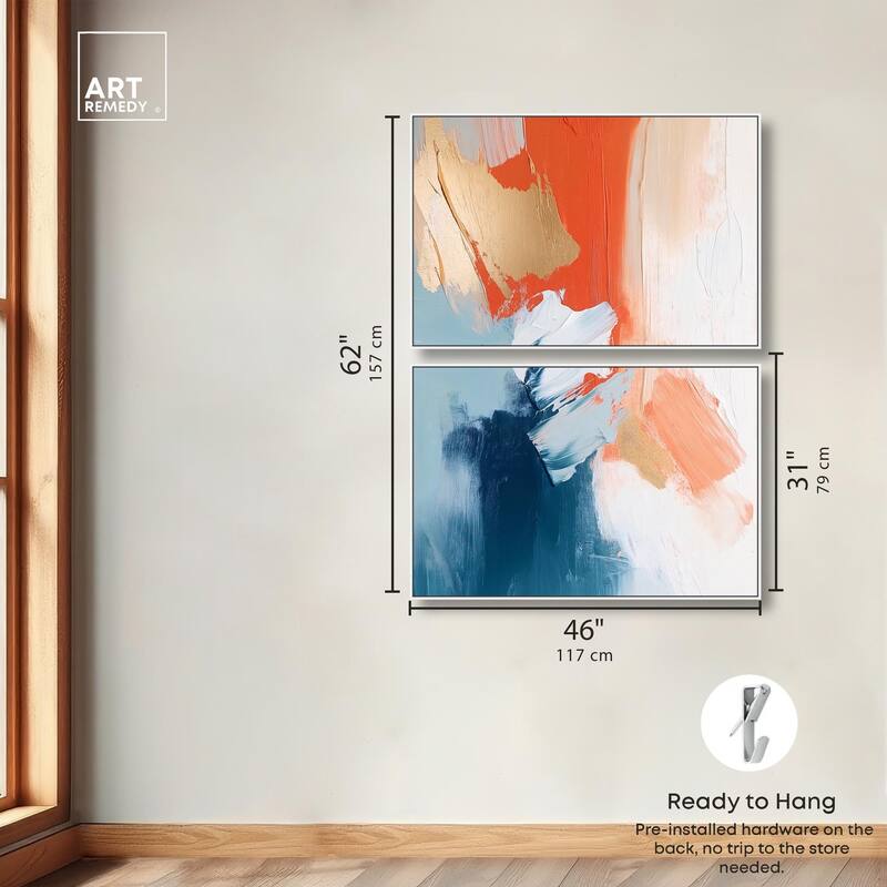 Orange Infusion II Canvas Set of 2 by Art Remedy