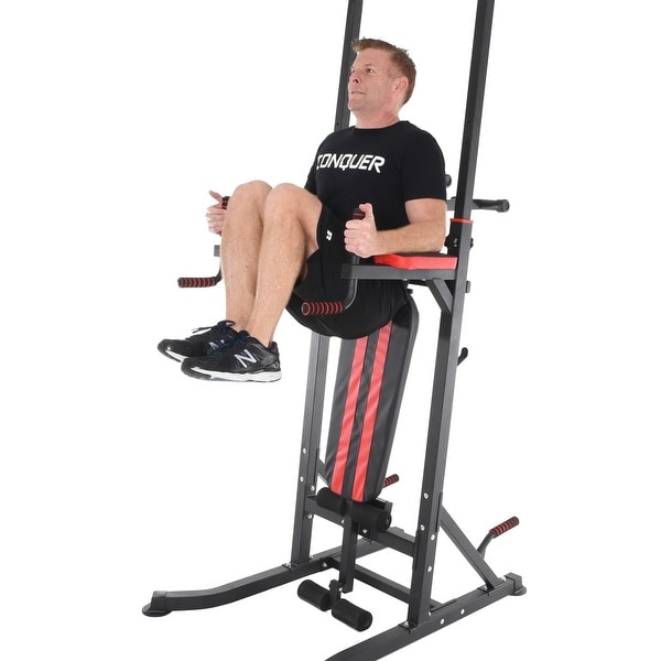 Exercise Fitness Conquer Power Tower Home Gym Adjustable Multi