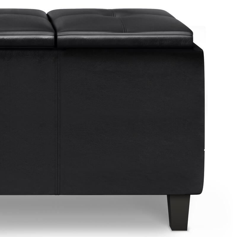 Tray Storage Ottoman with Lift Up Lids
