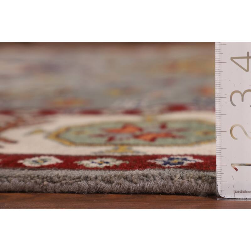 Geometric Kazak Oriental Area Rug Handmade Wool Carpet - 8'0" x 10'1"