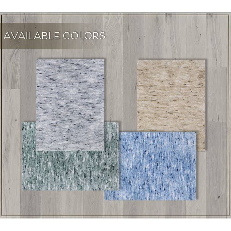 Home Weavers Cloud Comfort 100% Microfiber Bathroom Rug Non Slip Bath & Water Absorbent Soft Bath Mat 4 PC Set