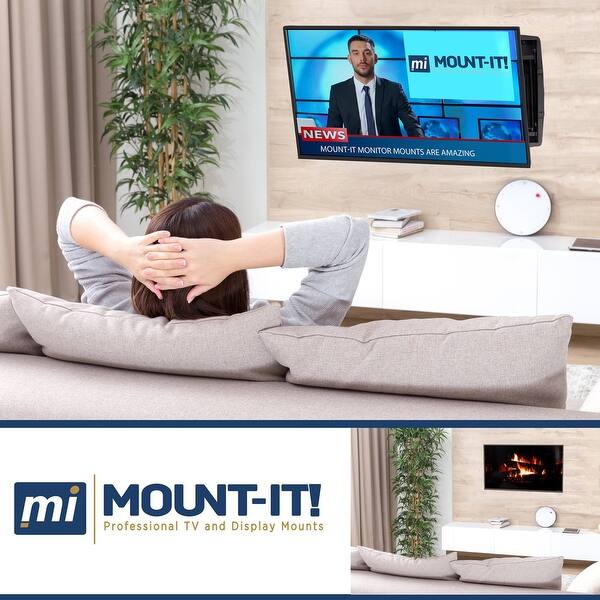 Shop Mount It Recessed Tv Wall Mount Articulating Full Motion In