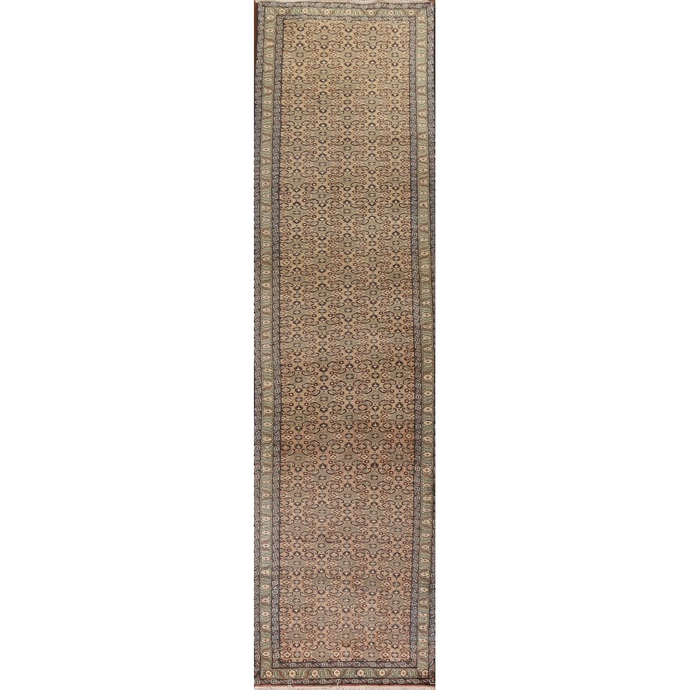 All-Over Mood Persian Vintage Runner Rug Hand-knotted Wool Carpet - 2'5"x 12'7"