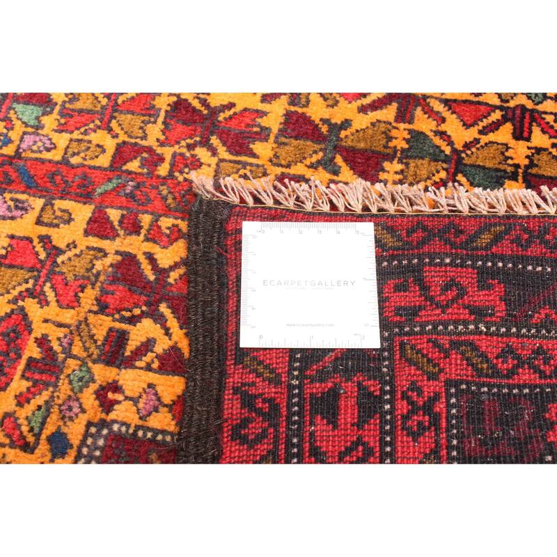 ECARPETGALLERY Hand-knotted Teimani Orange Wool Rug - 2'8 x 4'6