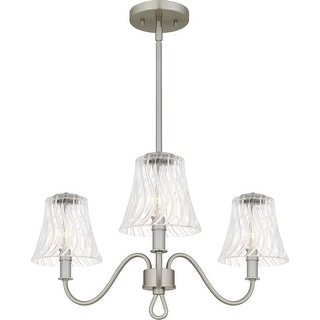 McKinney 3-Light Brushed Nickel Chandelier