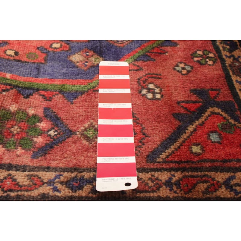 ECARPETGALLERY Hand-knotted Andelz Red Wool Rug - 3'7 x 13'0