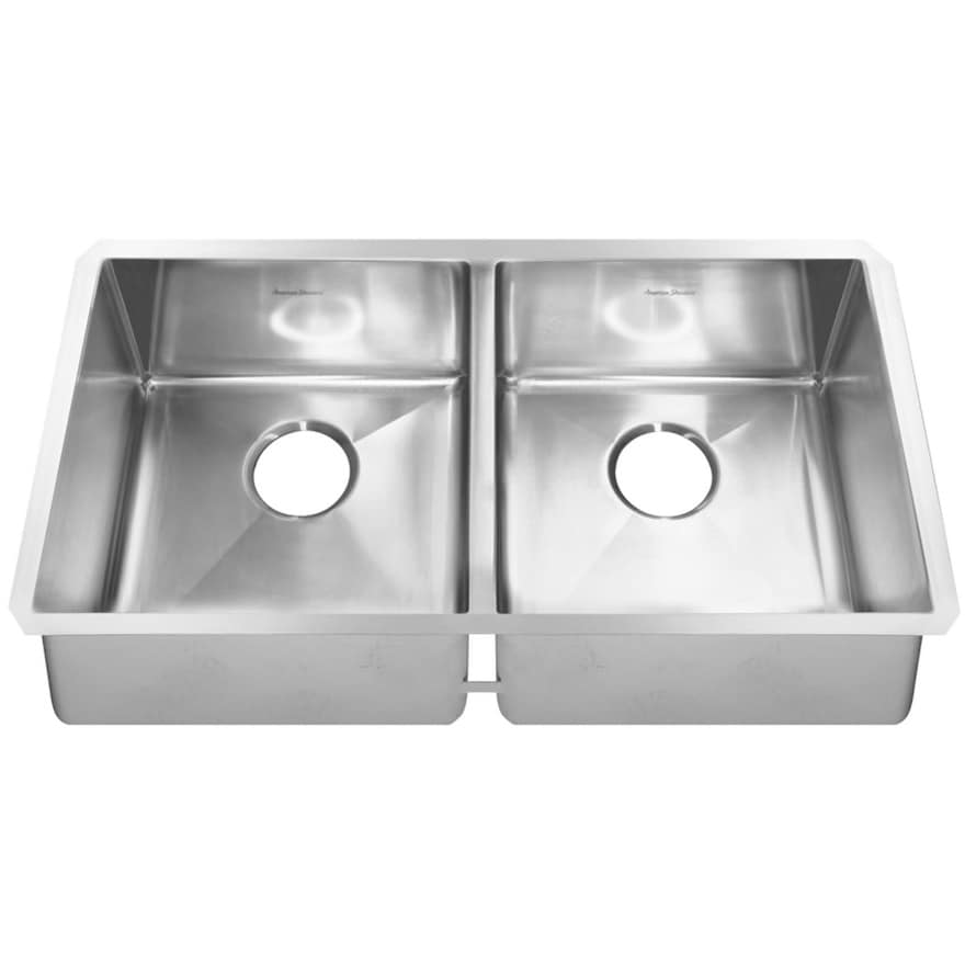 American Standard Pekoe 35" Double Basin Stainless Steel Kitchen Sink