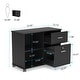 preview thumbnail 8 of 17, Mobile Lateral File Pedesta, 2 Drawer File Cabinet with Lock